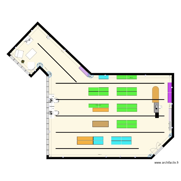 plan aménagé 3 elec. Plan de 0 pièce et 0 m2