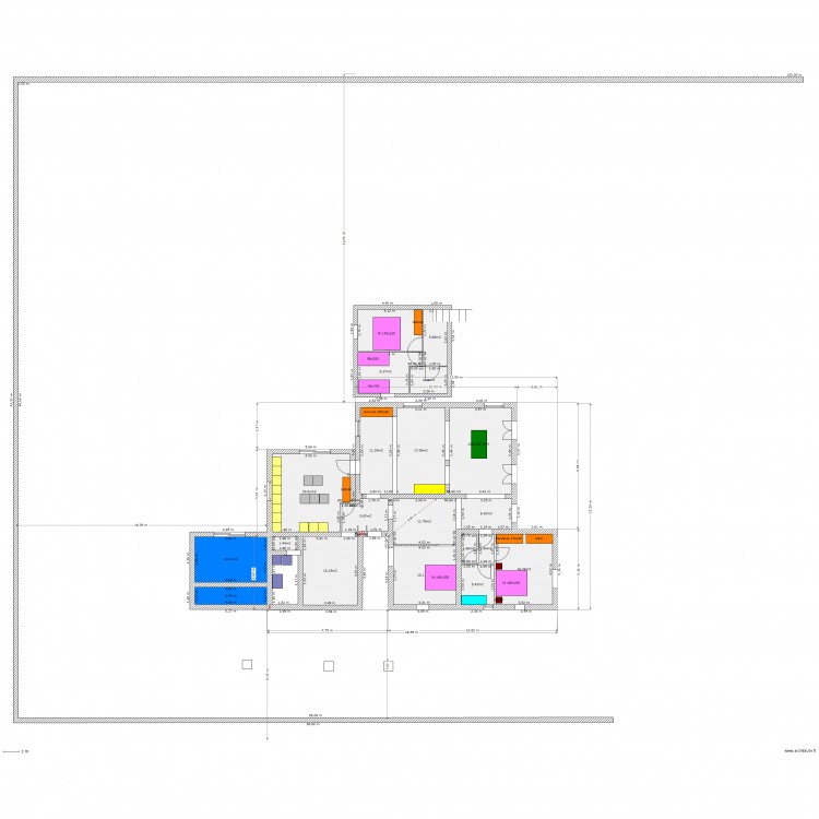 puy du roy 3 extension etage. Plan de 0 pièce et 0 m2