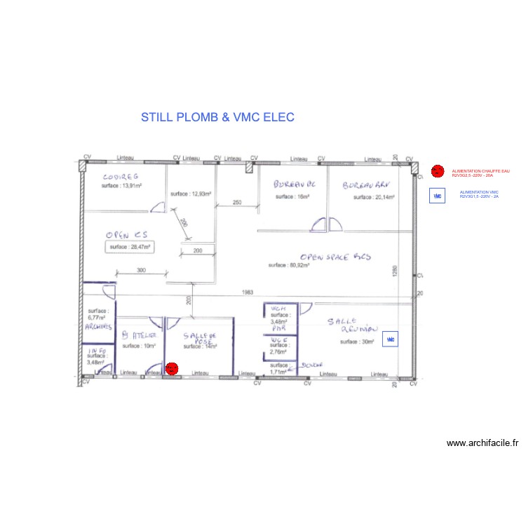 STILL PLOMB  VMC ELEC. Plan de 0 pièce et 0 m2