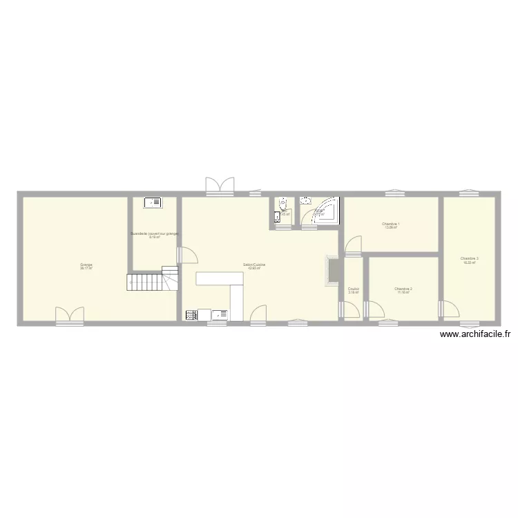 63001682 Saint Aubin le Monial. Plan de 