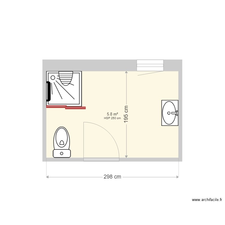 BLANCHON SDB. Plan de 0 pièce et 0 m2