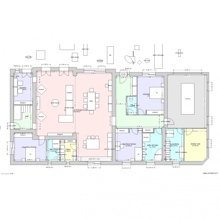 tres grd changement. Plan de 0 pièce et 0 m2