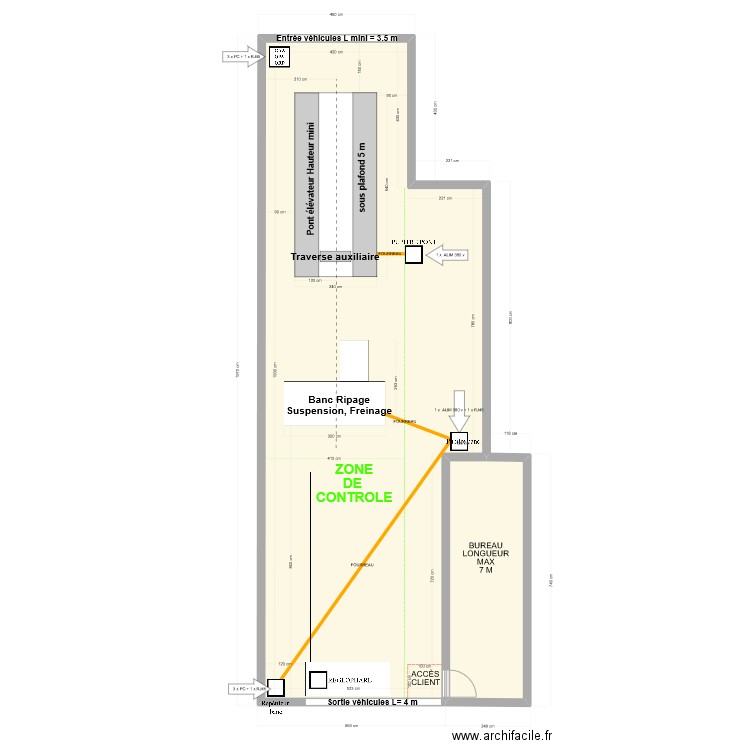 CT VL LANVOLLON. Plan de 2 pièces et 121 m2