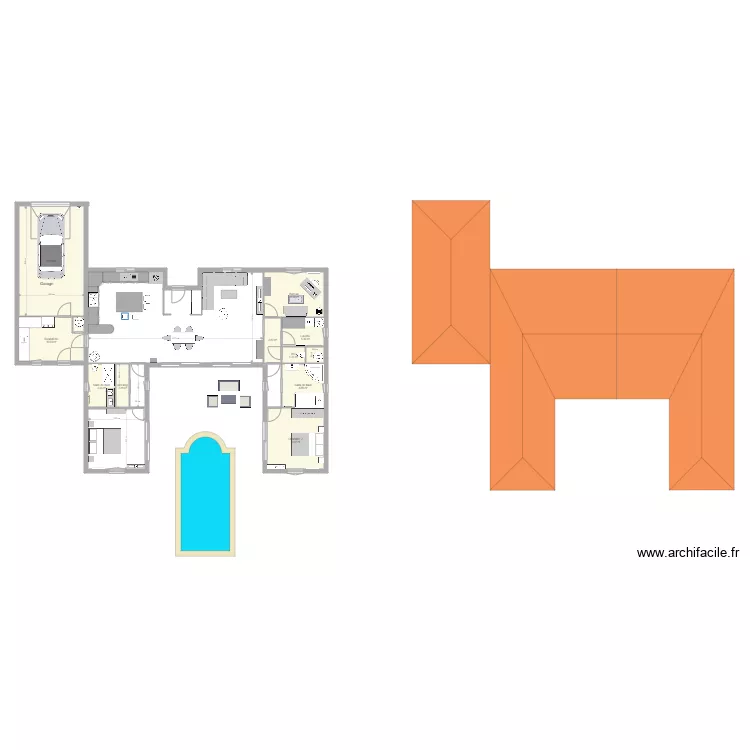 Maison. Plan de Maison. Plan de