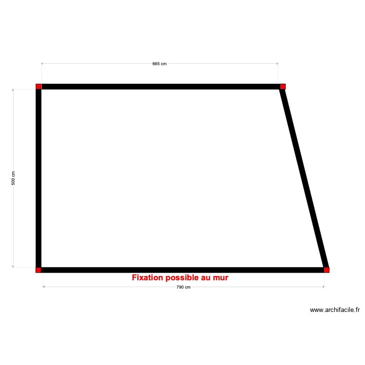 structure abri Lauzy . Plan de 