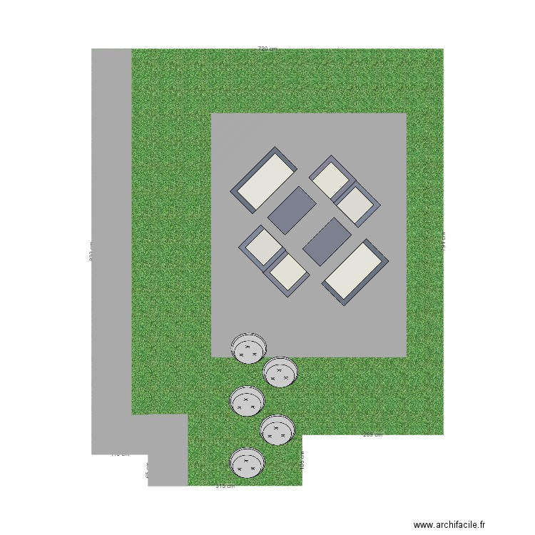 Terrasse. Plan de 0 pièce et 0 m2