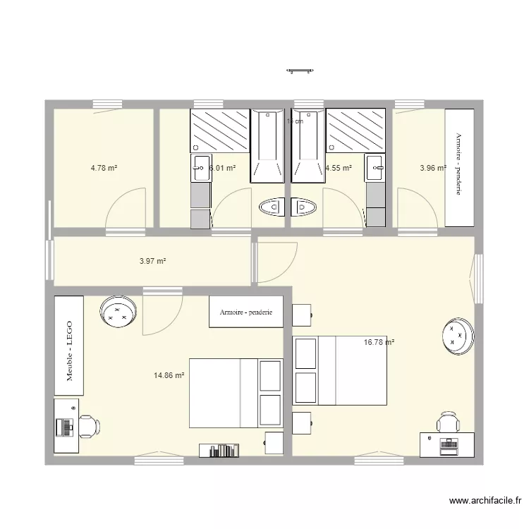 espace enfants. Plan de 