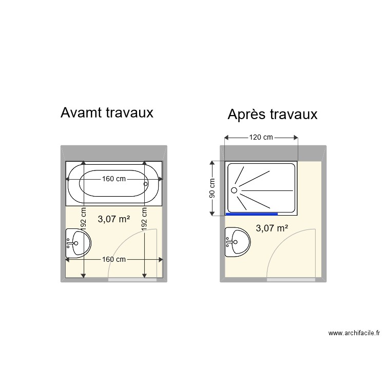 Sdb JAC. Plan de 0 pièce et 0 m2