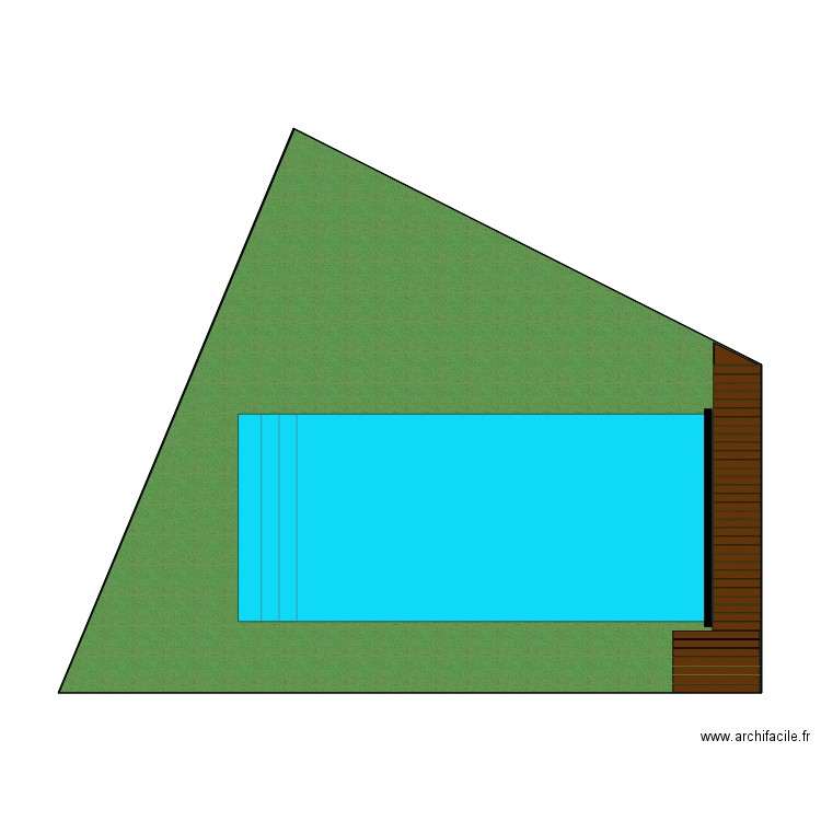 piscine. Plan de 0 pièce et 0 m2