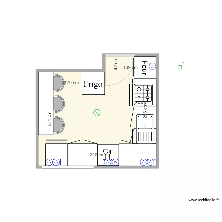 Cuisine Fadila. Plan de 