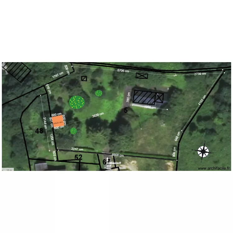 chalet plan de masse 2. Plan de 