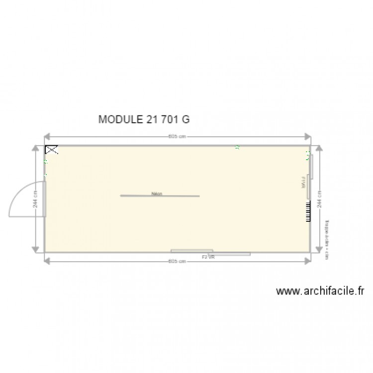 21 701 G. Plan de 0 pièce et 0 m2