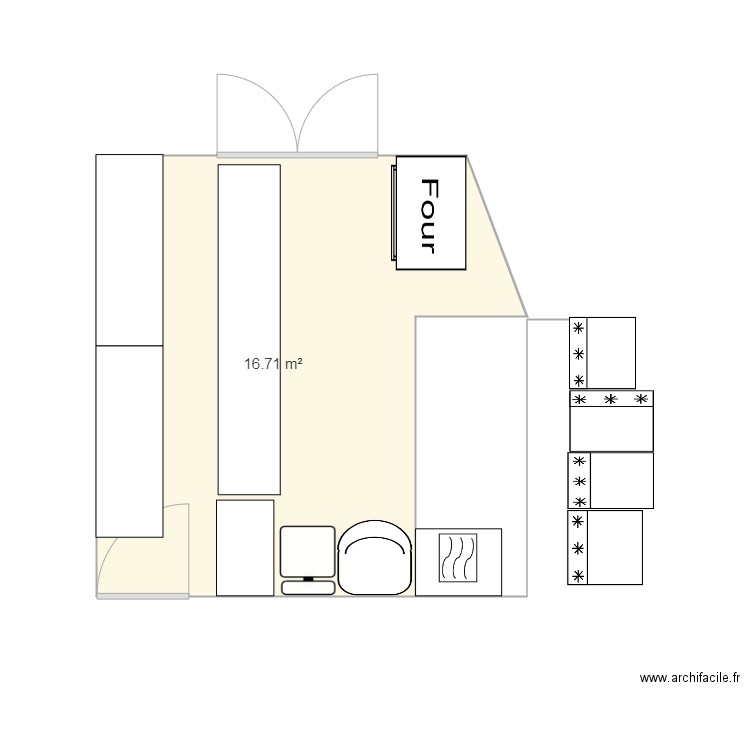 CUISINE3 VARIANTE. Plan de 0 pièce et 0 m2