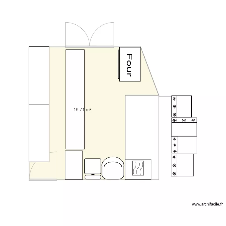 CUISINE3 VARIANTE. Plan de 