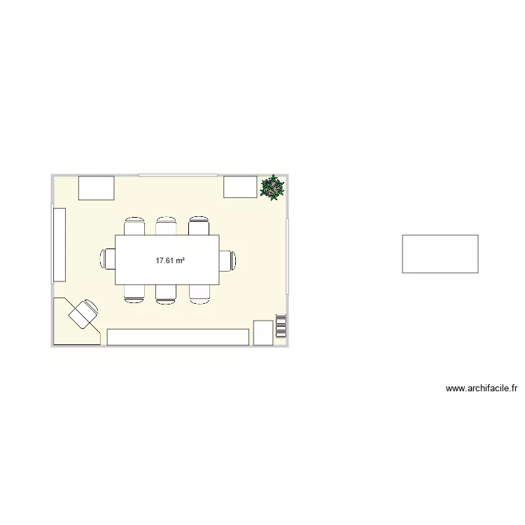 salle &agrave; manger . Plan de 