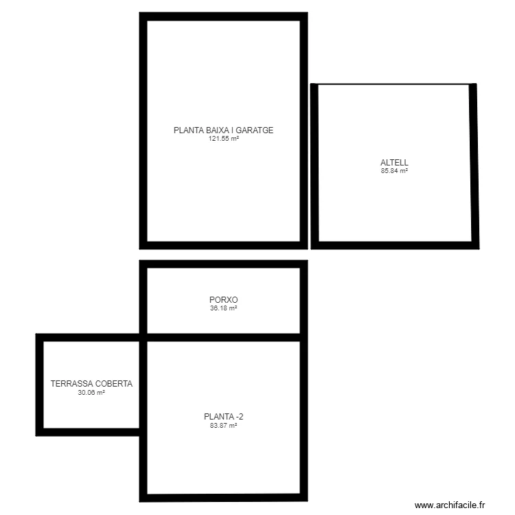 XALET WILLIAMS NAGOL SANT JULIA. Plan de 