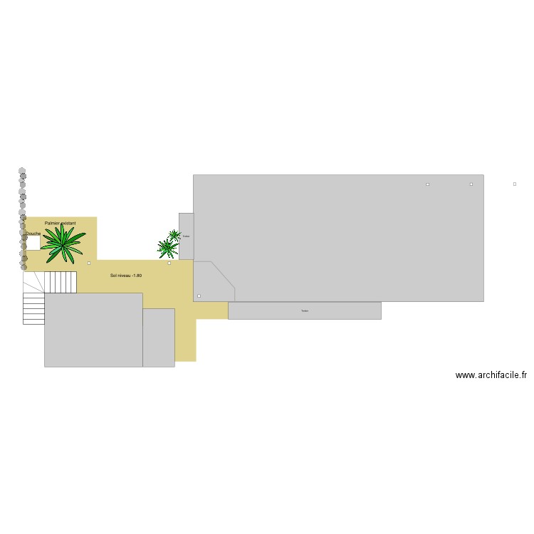 Tetavake projet deck entrée. Plan de 0 pièce et 0 m2