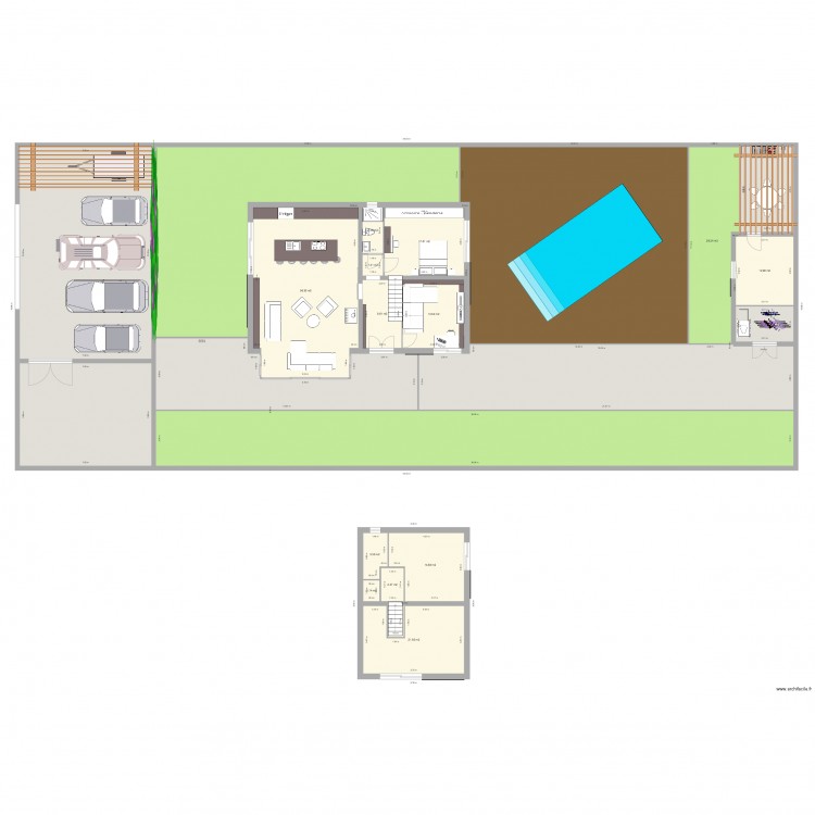 trinite etage. Plan de 0 pièce et 0 m2