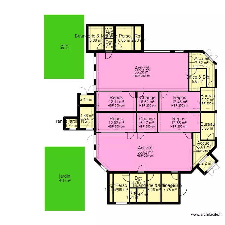 LA VALETTE AVEC JARDIN_Jordan. Plan de LA VALETTE AVEC JARDIN_Jordan. Plan de