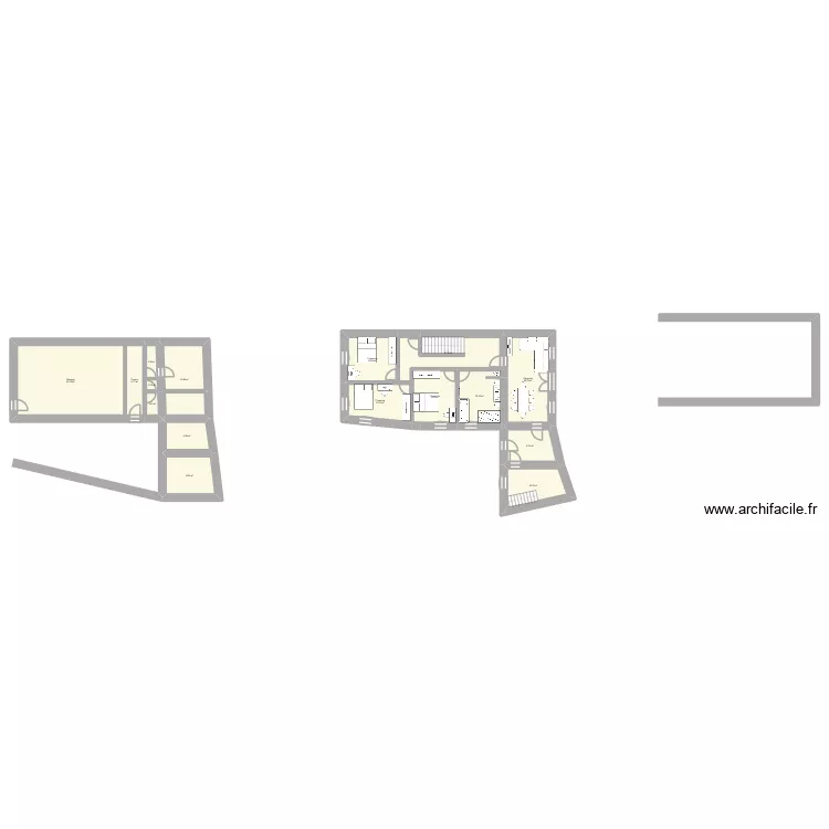 Bussieres. Plan de 16  et 189 m²