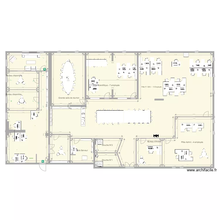 4&egrave;me &eacute;tage - Am&eacute;nagement Septembre 2025. Plan de 