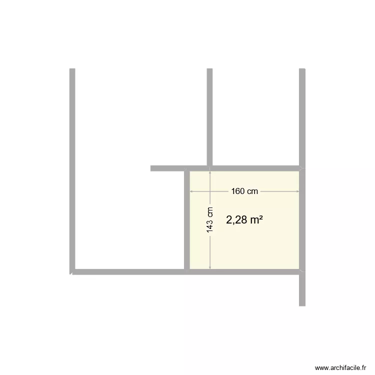 Giraud - WC EDL. Plan de 1 et 2 m² Giraud - WC EDL. Plan de 1 et 2 m²