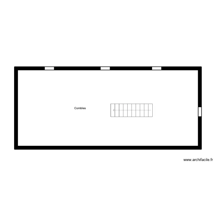 OLLIER - 1er &eacute;tage. Plan de 1  et 53 m²
