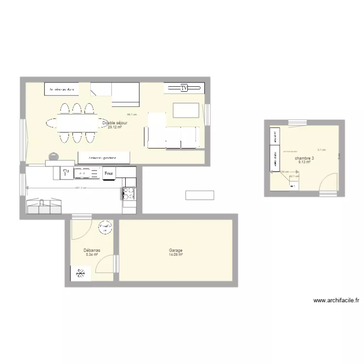 maison loc. Plan de 