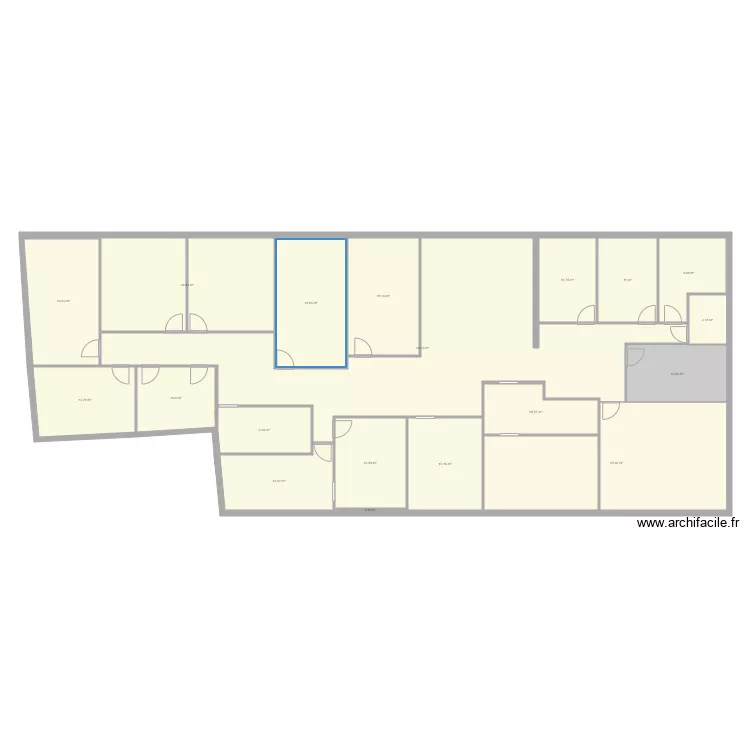 TPNA Niort hors cloisons. Plan de 