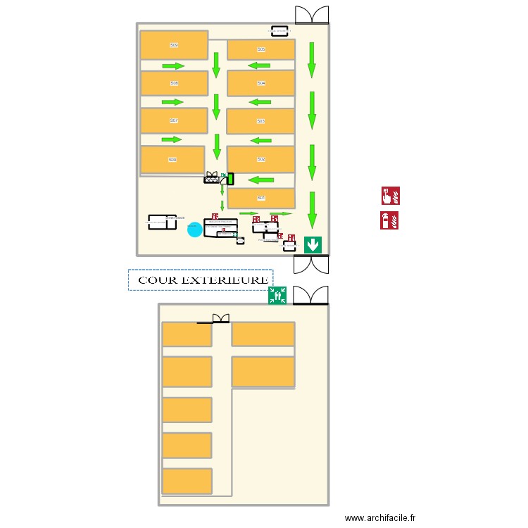 DOMAINE DB4. Plan de 33 pièces et 199 m2