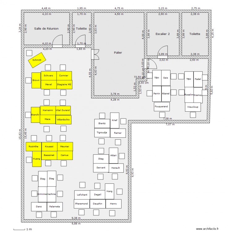 4eme Etage. Plan de 0 pièce et 0 m2