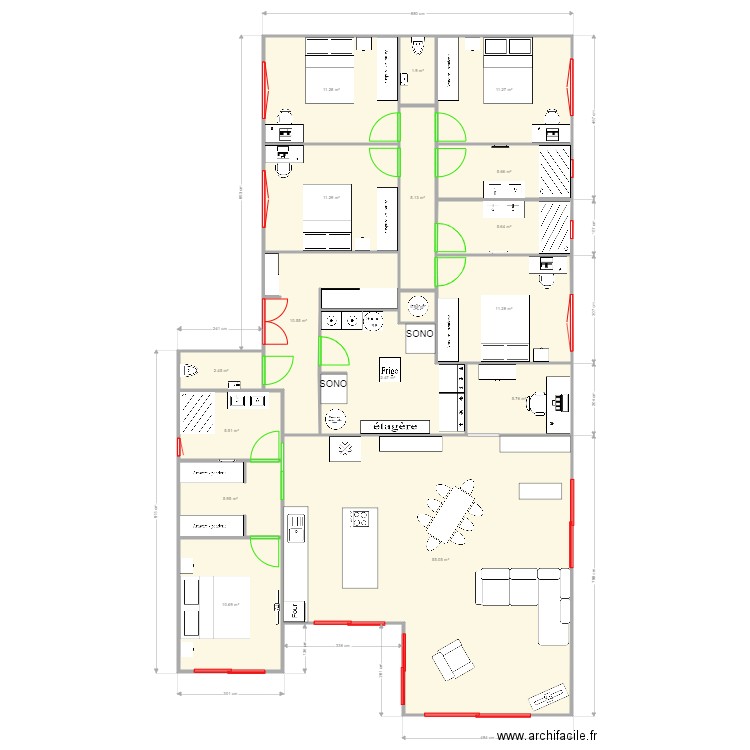 MAISON 5. Plan de 0 pièce et 0 m2