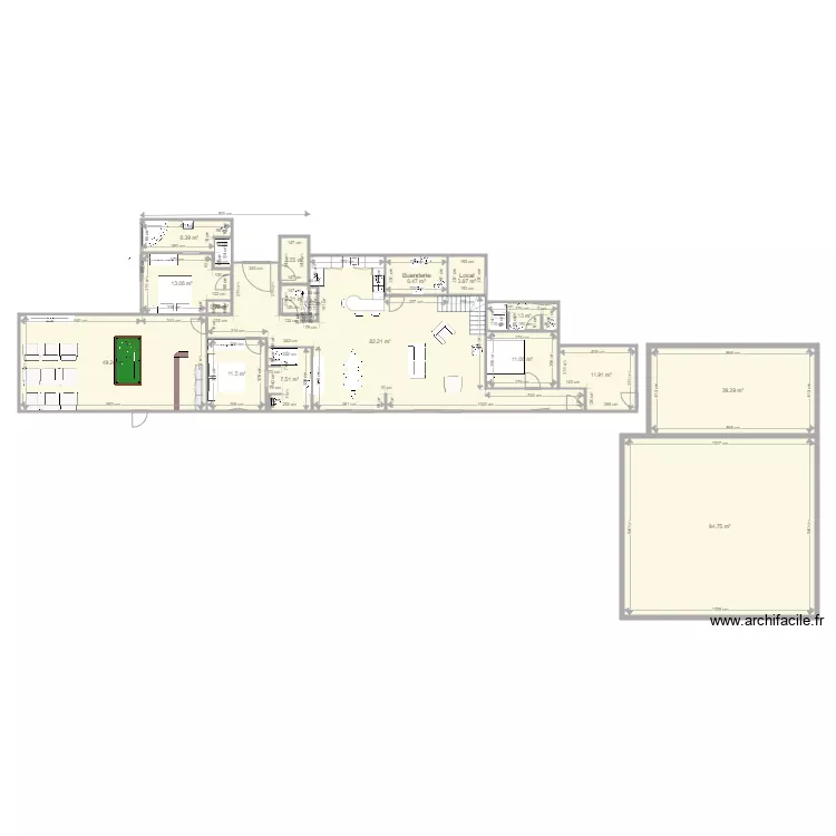 Maison de Saint Agil. Plan de 