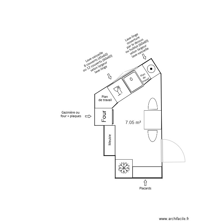 Pondi D Cuisine 2. Plan de 0 pièce et 0 m2