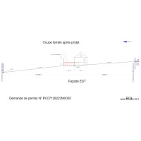 12 Les Thubes plan en coupe du terrain après travaux 2