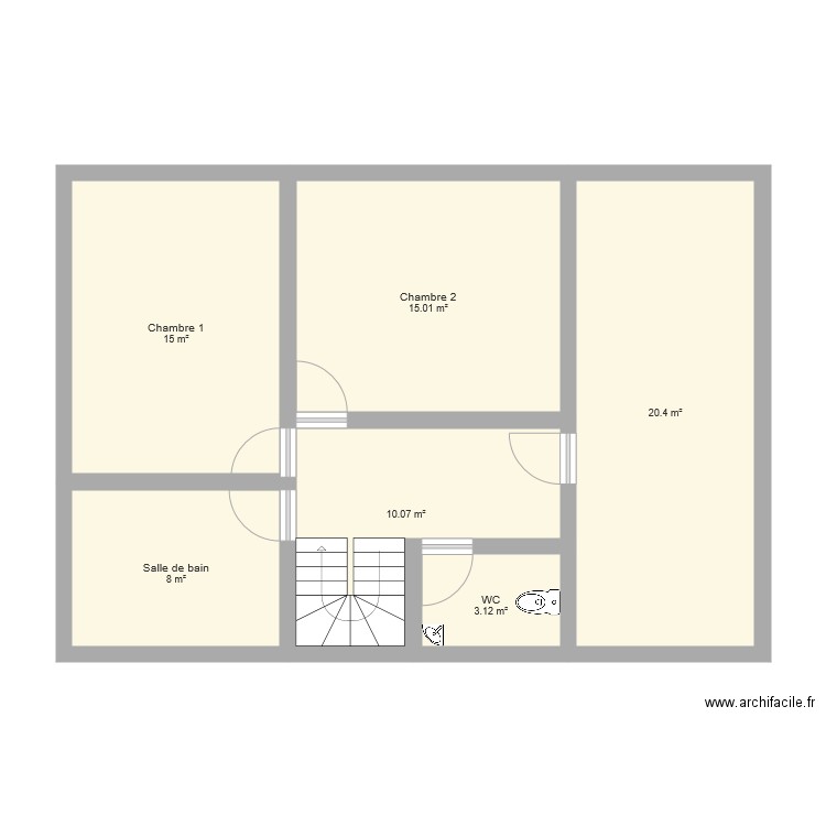 Maison 1. Plan de 0 pièce et 0 m2