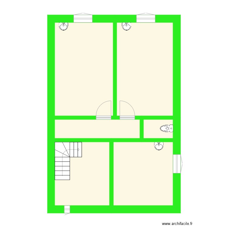 logement etage initial. Plan de 0 pièce et 0 m2