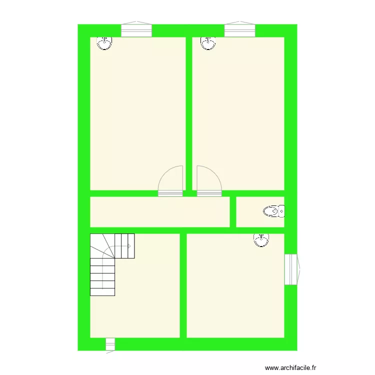 logement etage initial. Plan de 