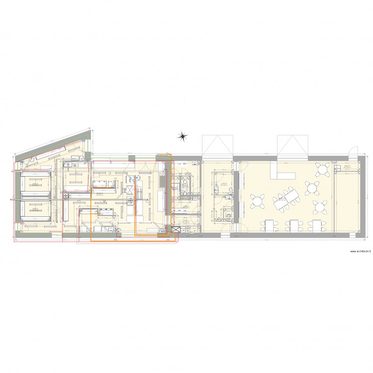 laboratoiore 2 ELECTRICITE. Plan de 14 pièces et 225 m2