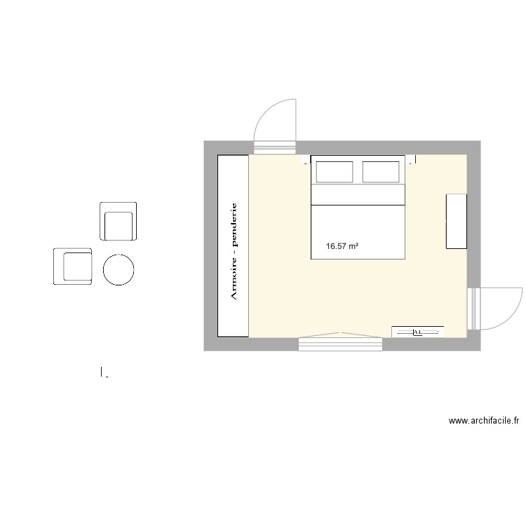 Chambre  plan 2. Plan de 0 pièce et 0 m2