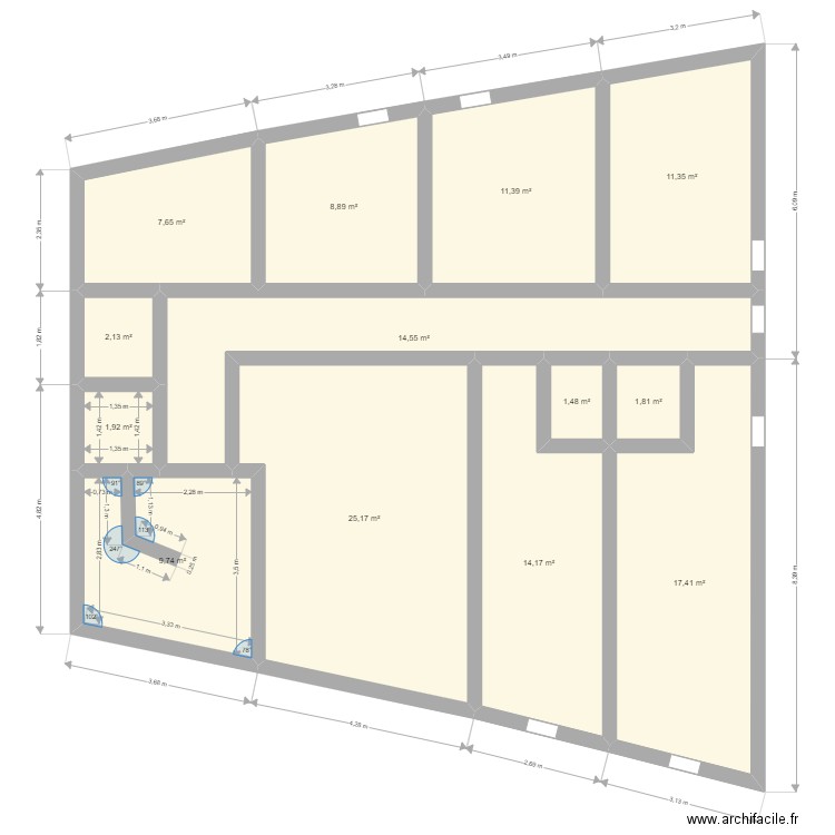 Plan Aubière RDC Appart. Plan de 0 pièce et 0 m2