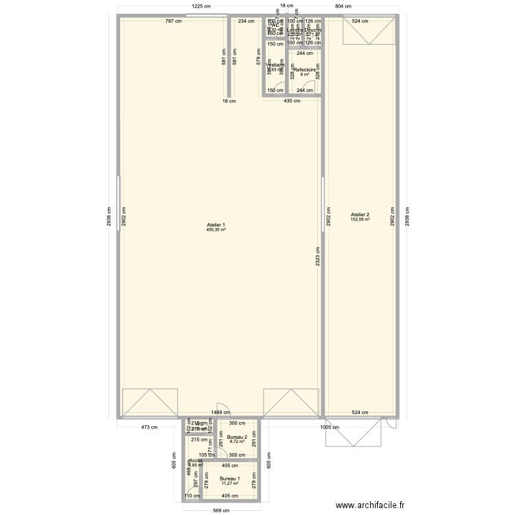 SCI NOLIVIER  SAINTE ROSE NOLIVIER. Plan de 11 pièces et 603 m2