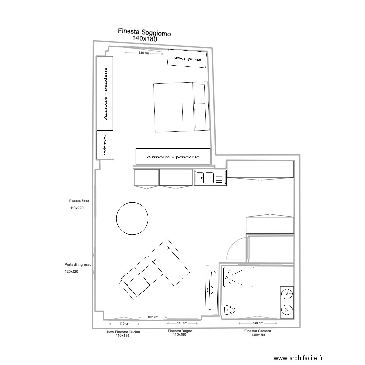 idea . Plan de 0 pièce et 0 m2