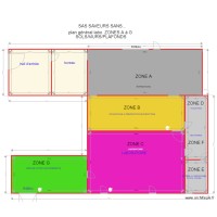 plan general labo Zones A à G SOLS MURS PLAFONDS