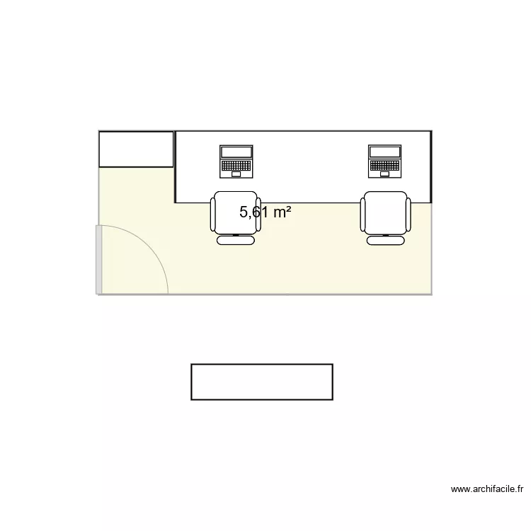 Mezzanine Quemperven. Plan de 
