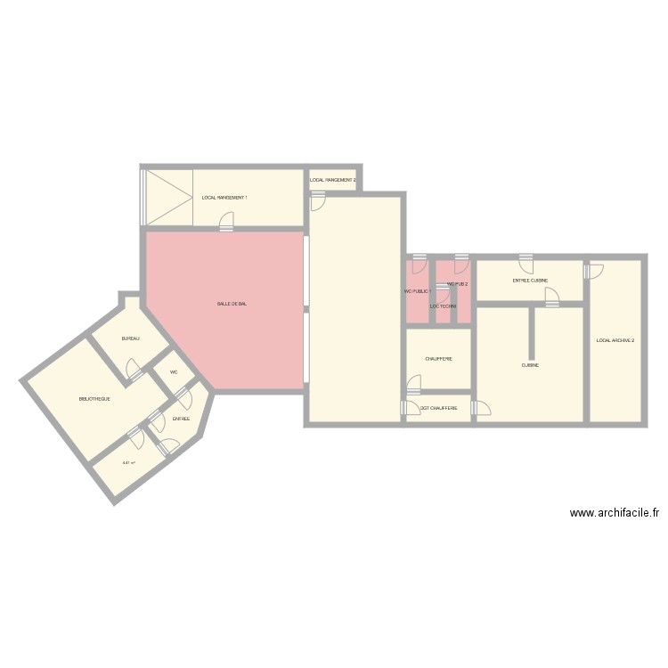 MAIRIE ARNAC SOUS SOL. Plan de 0 pièce et 0 m2