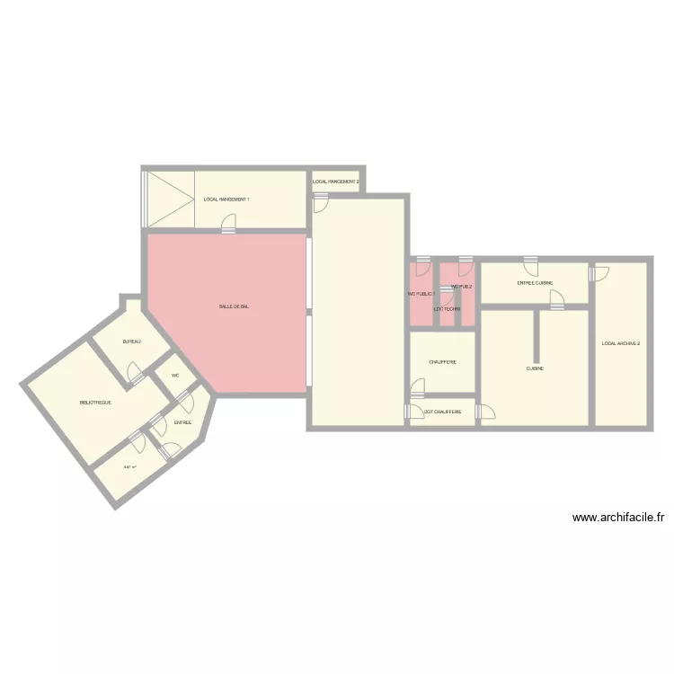 MAIRIE ARNAC SOUS SOL. Plan de 