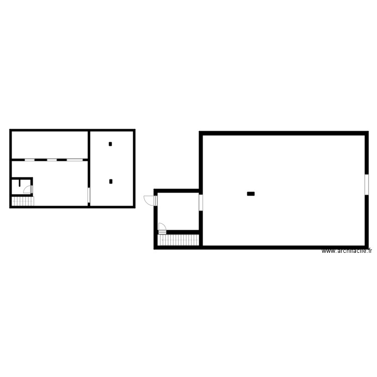 Superette wilson alimentation . Plan de 7 pièces et 261 m2