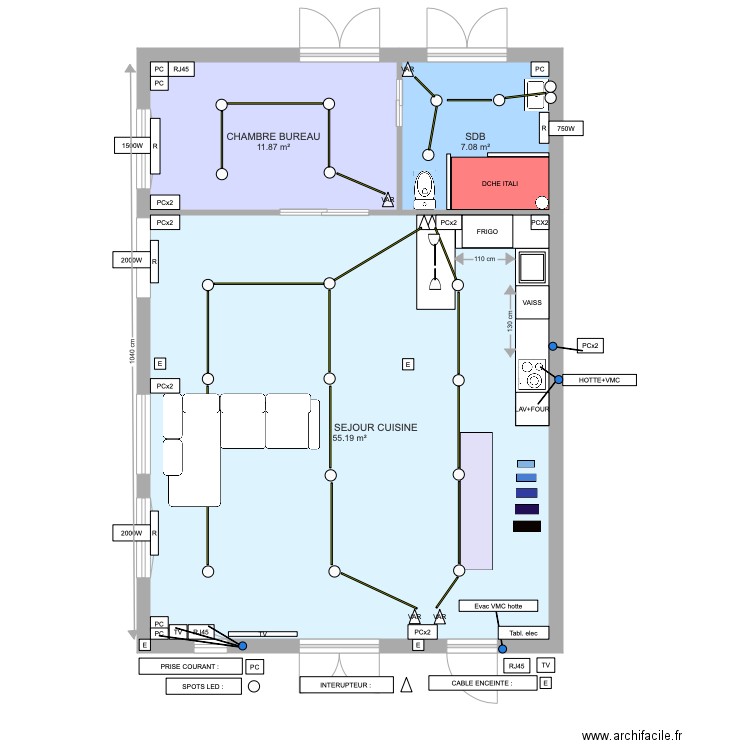 PLAN RDC plus1 chambre Avril 2020. Plan de 0 pièce et 0 m2