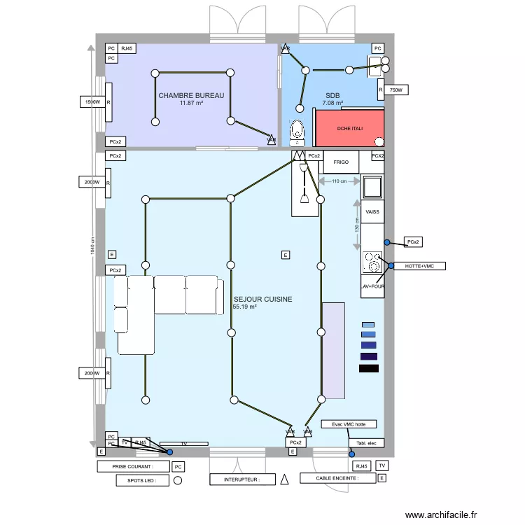 PLAN RDC plus1 chambre Avril 2020. Plan de PLAN RDC plus1 chambre Avril 2020. Plan de